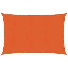 Voile d'ombrage 160 g/m² rectangulaire orange 4x5 m PEHD