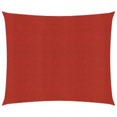 Voile d'ombrage 160 g/m² Rouge 2,5x2,5 m PEHD