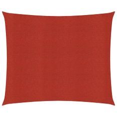 Voile d'ombrage 160 g/m² Rouge 2,5x3 m PEHD