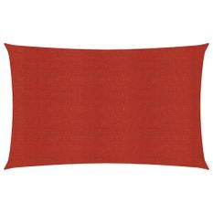 Voile d'ombrage 160 g/m² Rouge 2x4 m PEHD