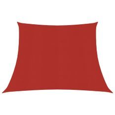 Voile d'ombrage 160 g/m² Rouge 3/4x2 m PEHD