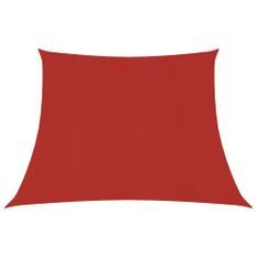 Voile d'ombrage 160 g/m² Rouge 3/4x3 m PEHD