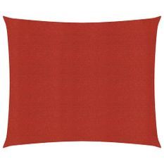 Voile d'ombrage 160 g/m² Rouge 3,6x3,6 m PEHD