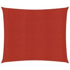 Voile d'ombrage 160 g/m² Rouge 3x3 m PEHD