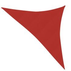 Voile d'ombrage 160 g/m² Rouge 3x3x4,2 m PEHD