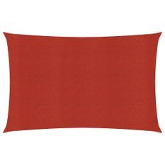 Voile d'ombrage 160 g/m² Rouge 3x4,5 m PEHD