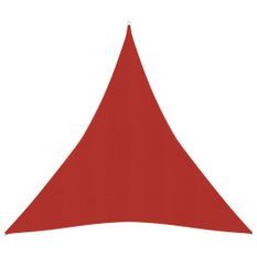 Voile d'ombrage 160 g/m² Rouge 3x4x4 m PEHD