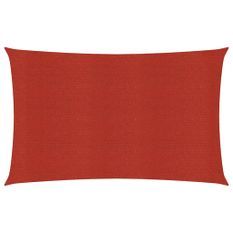 Voile d'ombrage 160 g/m² Rouge 3x6 m PEHD