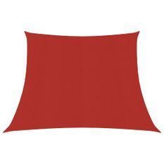 Voile d'ombrage 160 g/m² Rouge 4/5x3 m PEHD