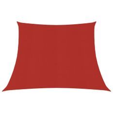 Voile d'ombrage 160 g/m² Rouge 4/5x4 m PEHD