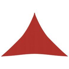 Voile d'ombrage 160 g/m² Rouge 4x4x4 m PEHD