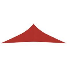 Voile d'ombrage 160 g/m² Rouge 4x4x5,8 m PEHD