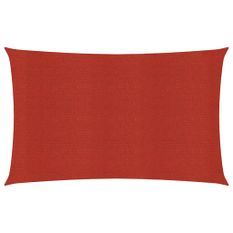 Voile d'ombrage 160 g/m² Rouge 4x6 m PEHD