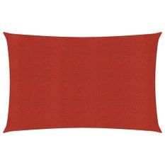 Voile d'ombrage 160 g/m² Rouge 5x6 m PEHD