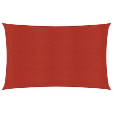 Voile d'ombrage 160 g/m² Rouge 5x8 m PEHD