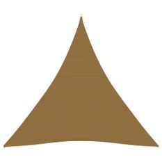 Voile d'ombrage 160 g/m² Taupe 3x3x3 m PEHD