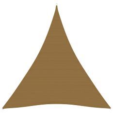 Voile d'ombrage 160 g/m² Taupe 3x4x4 m PEHD