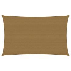 Voile d'ombrage 160 g/m² Taupe 3x6 m PEHD