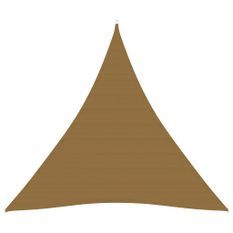 Voile d'ombrage 160 g/m² Taupe 4x4x4 m PEHD