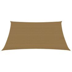 Voile d'ombrage 160 g/m² Taupe 5x6 m PEHD