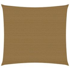 Voile d'ombrage 160 g/m² Taupe 6x6 m PEHD