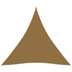 Voile d'ombrage 160 g/m² Taupe 6x6x6 m PEHD
