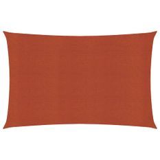 Voile d'ombrage 160 g/m² Terre cuite 2x4 m PEHD