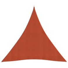 Voile d'ombrage 160 g/m² Terre cuite 3x3x3 m PEHD
