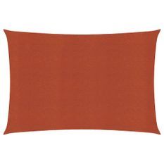 Voile d'ombrage 160 g/m² Terre cuite 3x4 m PEHD