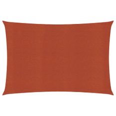 Voile d'ombrage 160 g/m² Terre cuite 3x5 m PEHD