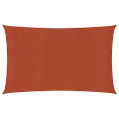 Voile d'ombrage 160 g/m² Terre cuite 3x6 m PEHD