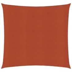 Voile d'ombrage 160 g/m² Terre cuite 5x5 m PEHD