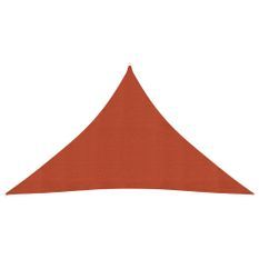 Voile d'ombrage 160 g/m² Terre cuite 5x5x6 m PEHD