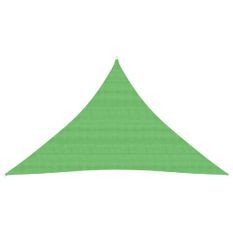 Voile d'ombrage 160 g/m² Vert clair 2,5x2,5x3,5 m PEHD