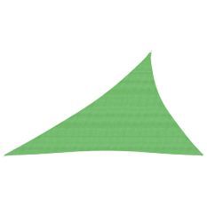 Voile d'ombrage 160 g/m² Vert clair 4x5x6,8 m PEHD