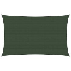 Voile d'ombrage 160 g/m² Vert foncé 2,5x5 m PEHD