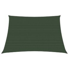 Voile d'ombrage 160 g/m² Vert foncé 3/4x2 m PEHD