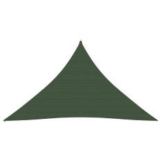 Voile d'ombrage 160 g/m² Vert foncé 3,5x3,5x4,9 m PEHD