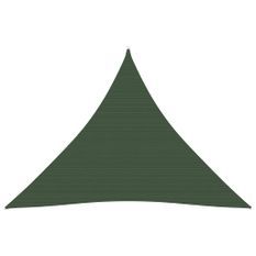 Voile d'ombrage 160 g/m² Vert foncé 3,6x3,6x3,6 m PEHD