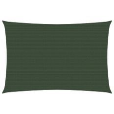 Voile d'ombrage 160 g/m² Vert foncé 3x4 m PEHD