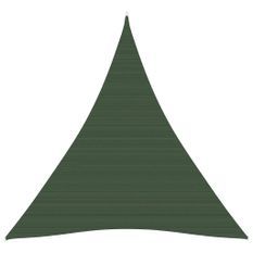 Voile d'ombrage 160 g/m² Vert foncé 3x4x4 m PEHD