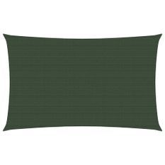 Voile d'ombrage 160 g/m² Vert foncé 4x6 m PEHD