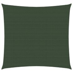 Voile d'ombrage 160 g/m² Vert foncé 5x5 m PEHD