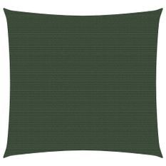 Voile d'ombrage 160 g/m² Vert foncé 7x7 m PEHD