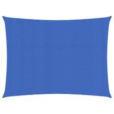 Voile d'ombrage 160g/m² rectangulaire bleu 3,5x4,5 m PEHD