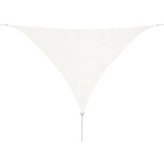 Voile d'ombrage PEHD Triangulaire 5 x 5 x 5 m Blanc