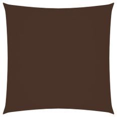 Voile de parasol Tissu Oxford carré 2,5x2,5 m Marron