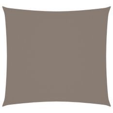 Voile de parasol Tissu Oxford carré 2,5x2,5 m Taupe