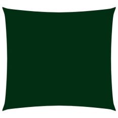 Voile de parasol Tissu Oxford carré 2,5x2,5 m Vert foncé