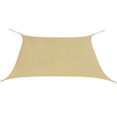 Voile de parasol Tissu Oxford Carré 2 x 2 m Beige